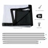 Foldable Projector Screen 70 inch with Lightweight Telescopic Pole Frame