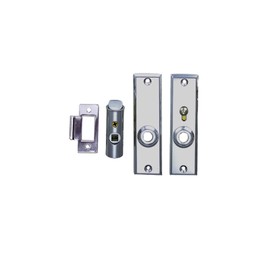 Perko 0567DP0CHR Tubular Latch Set with Sliding Lock Button
