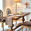 Modern Table Runner 40 x 140 cm Beige Brown Runner