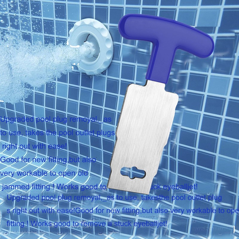 Card Holder 1PCS Pool Plug Removal Tool, Premiumpool Plug Handle,