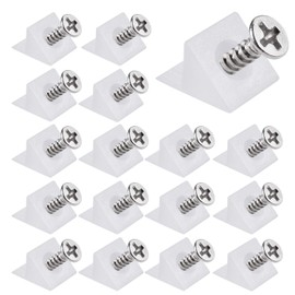 JIZZU 100Pcs Plastic Drawer Bottom Supports, Drawer Repair Kit with Drawer Screws, Drawer Strengtheners for Furniture Sagging Repair Fix Kit