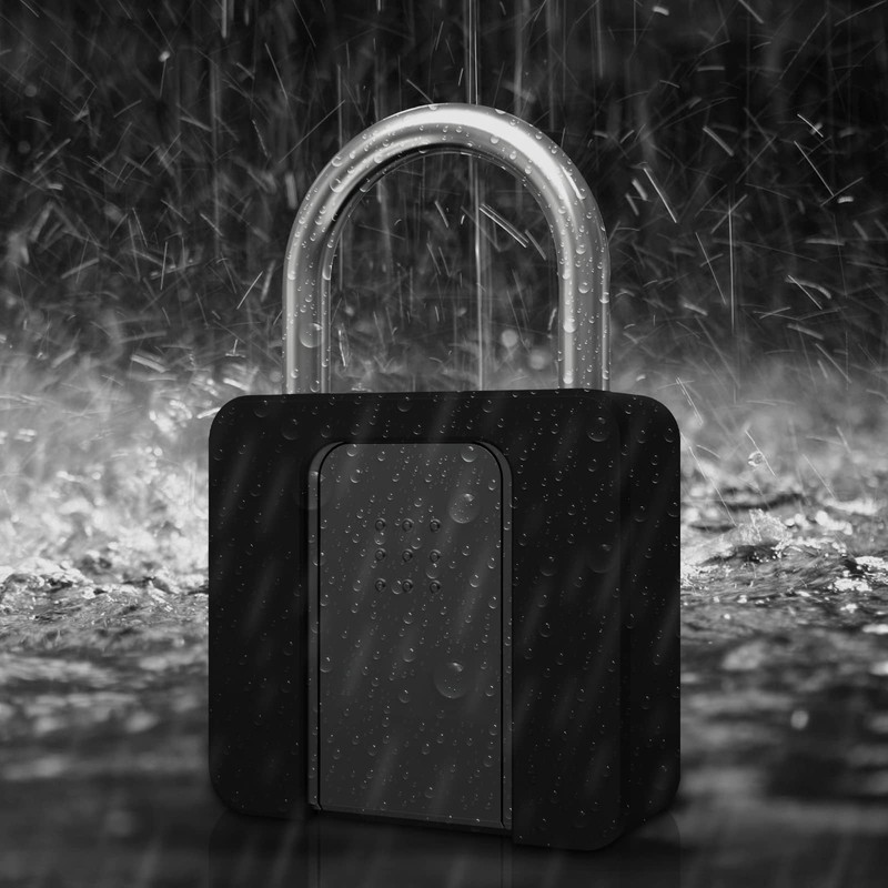 Fingerprint Lock, Eseesmart Fingerprint Padlock with Key Bluetooth APP, Waterproof