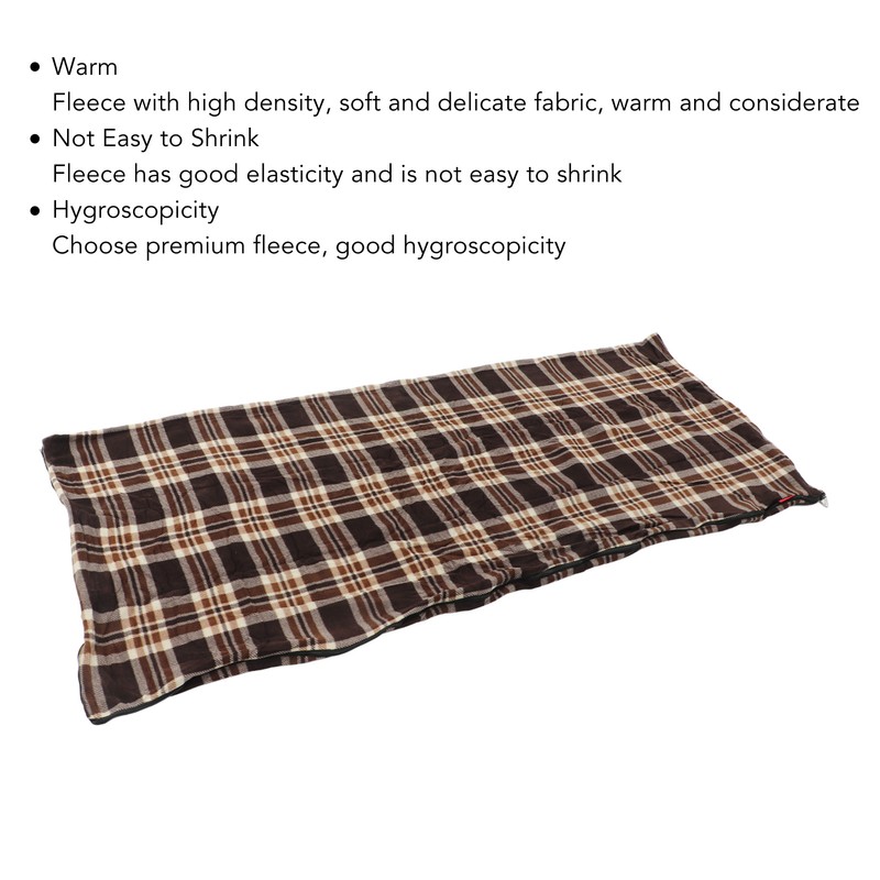 Fleece Sleeping Bag Portable Travel Warm Sleeping Bag for Adults