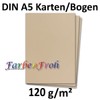 50 Sheets DIN A5 Paper - Caramel - 120 g