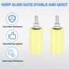 uxcell 2Pcs Slide Gate Guide Roller, 3" Nylon Rollers Gate