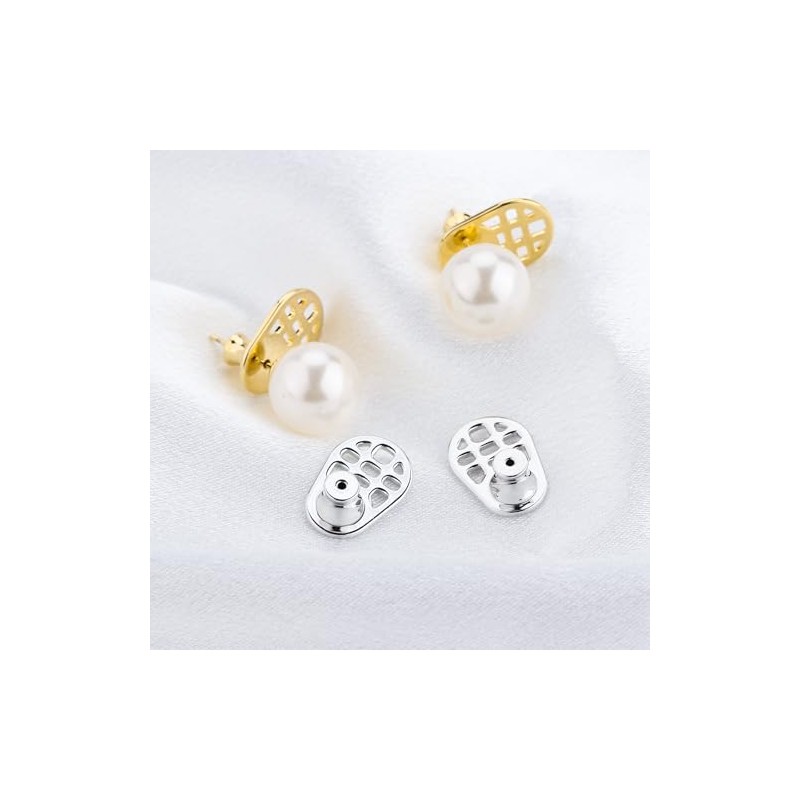Juego de Levantadores para Aretes Pesados con Respaldos de Silicona