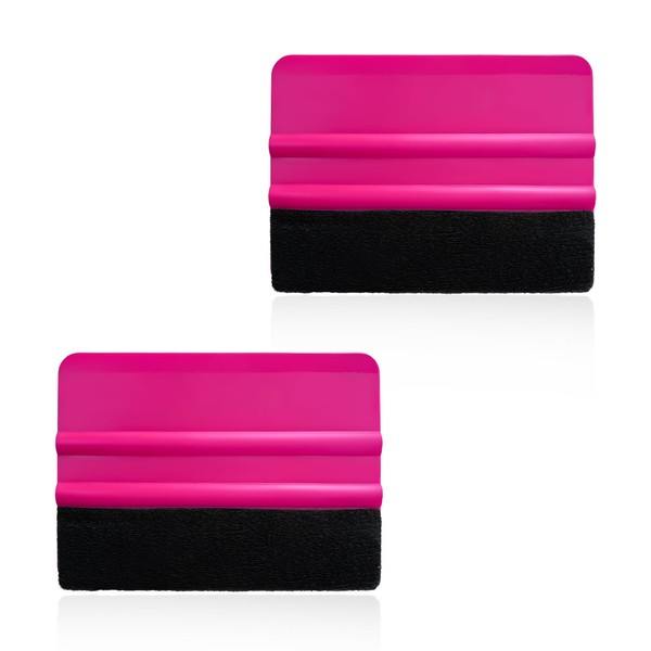 JUSTTOP 2 PCS Vinyl Wrap Felt Edge Squeegee, 4 Inch