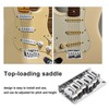 6 String Guitar Bridge Replacement Zinc Alloy Electric Guitar Saddle