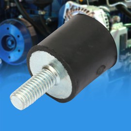 Rubber Bearings, 4 Pieces Vibration Dampening Rubber Insulator Mounts with Bolts Shock Absorber M3 / M5 / M6 Vibration Dampening Rubber Mounts for Car Boat Coils (VD15*15 M5*12)