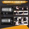 8 Inch LED Light Bar, Niking Auto 2Pcs 204W Side