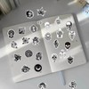 Black White Horror Gothic Stickers 100 Pieces for Water Bottles,