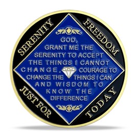 4 Year NA Medallion Gold Plated Narcotics Anonymous Coins Birthday Anniversary Token Recovery Gift