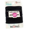 Scunci No Damage satin smooth Medium hold Black Hair Elastics