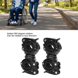 Cane Holder for Walker Accessories Walking Stick Cane Drive Rollator Rotate Drive Walker Cane Holder for Elderly Wheelchairs Walking Cane(Black)