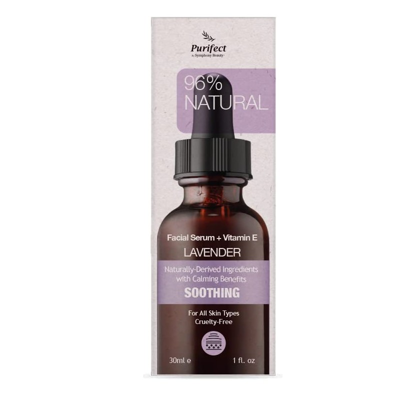 Purifect Soothing Lavender Facial Serum, Naturally Relaxes Skin for Radiant
