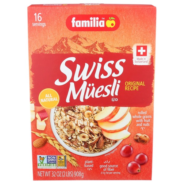 Familia Swiss Muesli Cereal, Original Recipe, 29 Ounce (Pack of 3)