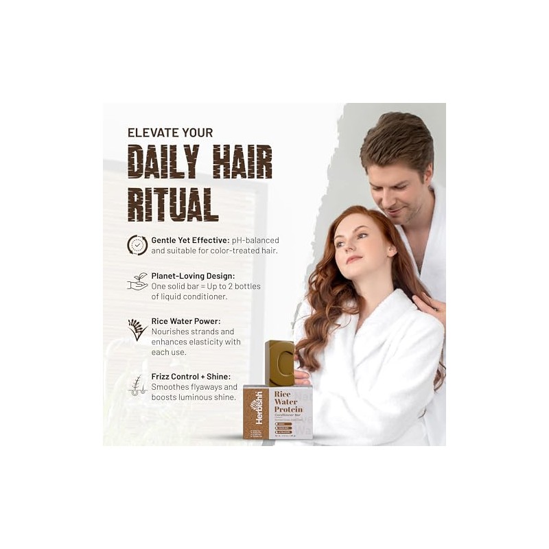 Shampoo and conditioner (Proteina de Arroz, Conditioner Bar)