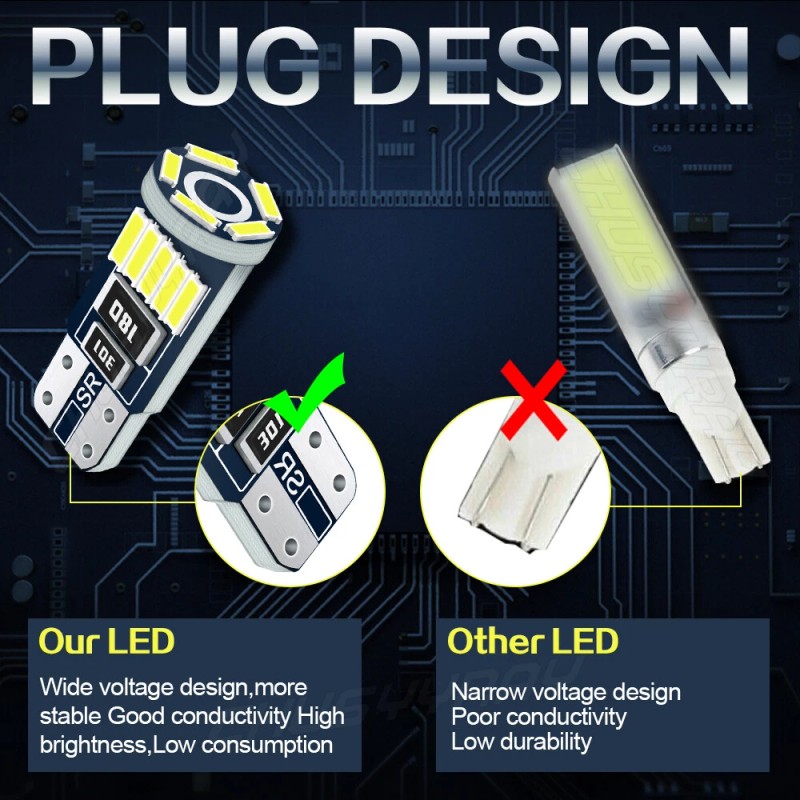 CHUSYYRAY LED White Corner Light Bulbs For 95-97 Toyota Tacoma