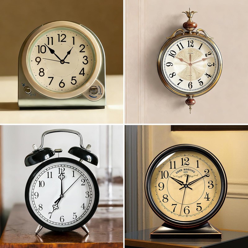 15 Pack Clock Movement Replacement Parts, Silent Clock Mechanism Replacement