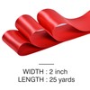 Ribest Red Double Faced Satin Ribbon, 2 Inch 25 Yard