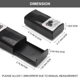 APOMOONS Magnetic Key Cabinet Hide a Key Outside Strong Magnetic Key Holder Under Car for Car Home Garage Office Key Hiding Place
