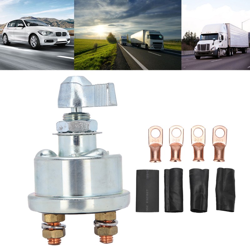 Battery Switch Disconnect Cut off Switch with Knob for Trucks