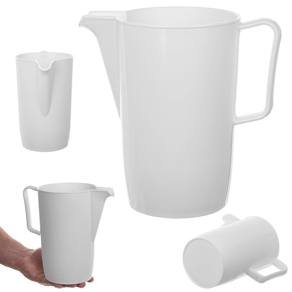 KADAX Jug 2 L, Plastic Water Jug, Water Carafe with