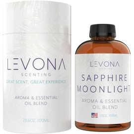 Levona Scent Essential Oil - Fresh Aroma for Home, Office, Hotel & Spa, Perfect in Humidifiers and Diffusers, Luxury Fragrance, with Lemon & Aqua Marine Notes - 700ml/ 23 fl oz, Sapphire Moonlight