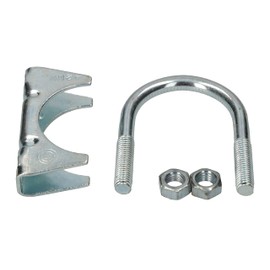 KOTARBAU® 42 mm Exhaust Clamp Pipe Clip Pipe Clip U Bolt for Mounting Antenna Pipe Pole Universal Clamp for Pipe Connections