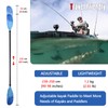 WONITAGO Angler Kayak Paddles Aluminum Paddle with Plastic Blades and