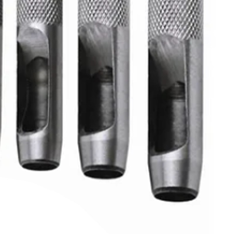10PCS Belt Punch Set Carbon Steel High Hardness Round Hollow