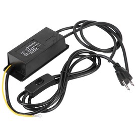 Flexible Neon Light Transformer, Black Electronic Transformer Board Ground 110V AC 50Hz/60Hz 0.8A and Moisture-Proof Abs
