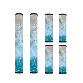 Txsniver 6 PCS Refrigerator Door Handle Covers Protective Appliance Gloves Kitchen Appliances Handle Cover Fridge Dishwasher Oven Home Decor Protector, Ocean Beach