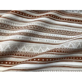 Maya Stripes Tribal Indian Pattern Mexican Aztec Ornament Ethnic Fabric Geometric Print Furnishing Upholstery Material 140cm Wide (Sold by The Metre)