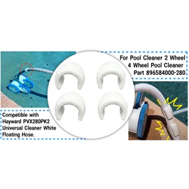 HCLLPS PVX280PK2 White Float for 2/4 Wheel Pool Cleaner Hoses，Compatible with 4 wheel pressure pool cleaner, 2 wheel suction pool cleaner, 4 wheel， 896584000-280 (4pcs)