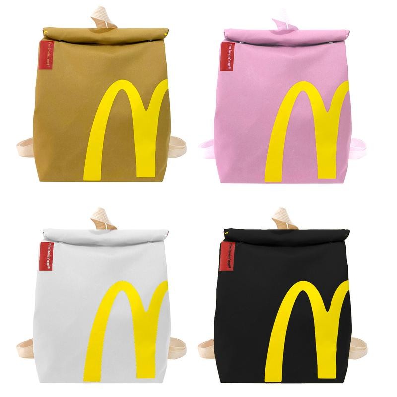 Men Women McDonald's Backpack Starbucks Backpack for Teen Girls Kids