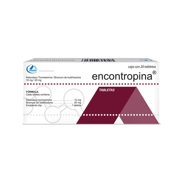 Encontropina Tableta 10 Mg/20 Mg, 20 Tabletas