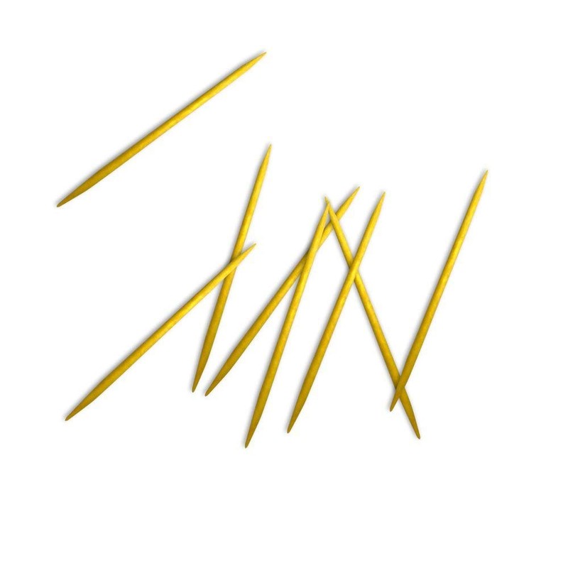 Samurai 341 CB Toothpicks Individually imbustati, Birch, Green, 6.6 x