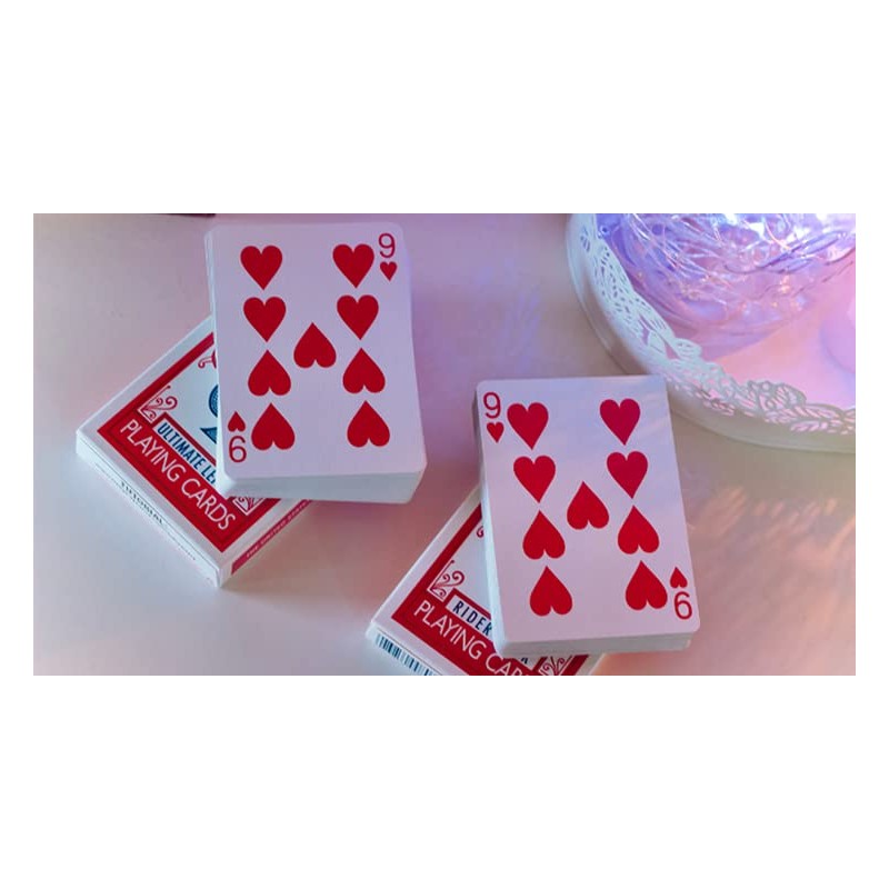 MJM Bicycle Ultimate Lefty Deck Red (Gimmicks and Online Instructions)