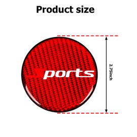 BESULEN Car Cup Holder Coaster, 4 PCS Carbon Fiber Non-Slip Embedded Coasters, Universal 2.75 Inch Cup Holder Insert Coaster Pad, Sports Racing Durable Drink Mat, Car Interior Accessories (Red)