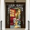 Saoplasa Christmas Door Cover with Cats 71 x 35 Inch