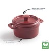 Lacor - 63396 Mini Pot with Lid Melamine Dishwasher Safe