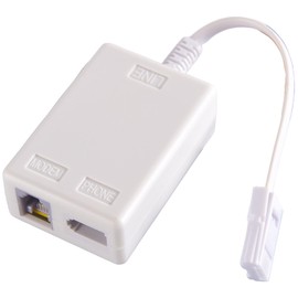 Ezranova BT Plug to ADSL RJ11 Broadband Internet Microfilter Splitter,ADSL 6P4C Filter Microfilter for Broadband/Phone,Noise-Free Internet & Phone Line Adapter for Routers, Fax, Alarms