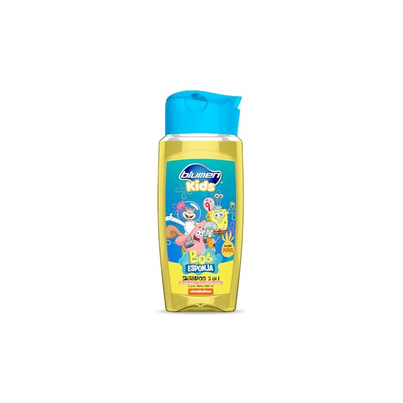 BLUMEN KIDS Shampoo 3en1 Bob Esponja Piña 500 ml