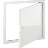 Upmann Steel Galvanised Inspection Door Softline White with Square Lock,
