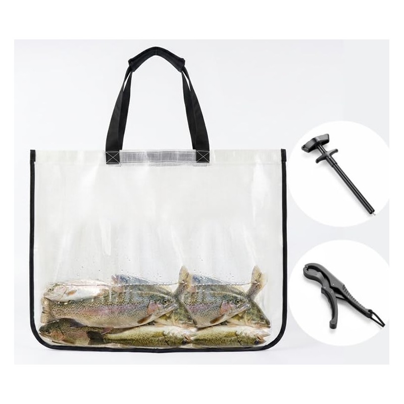 GZZTORES 100% Leakproof Fishing Tournament Weigh In Bag PU +