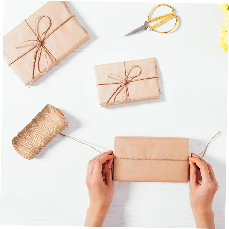 DOITOOL 2rolls Linen Twine for Crafting Rope for Projects Macrame