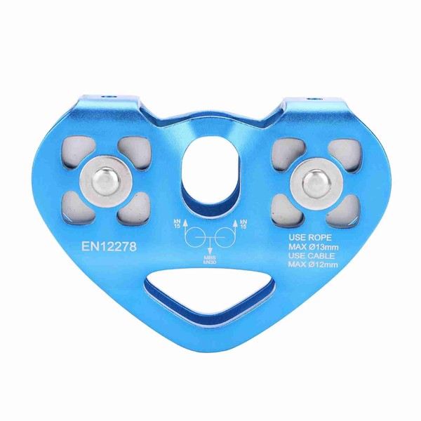 30KN Pulley, Double Bearing Aluminium Climbing Pulley, Aerial Work Equipment