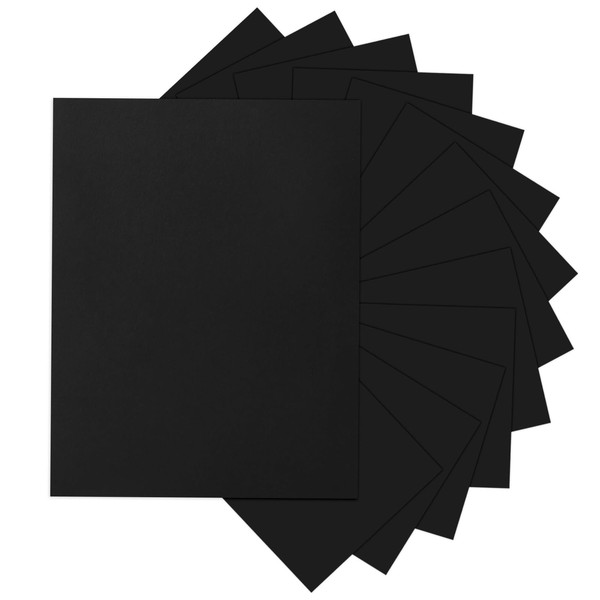 Goefun 24 Sheets Black Cardstock 8.5 x 11 Black Paper,