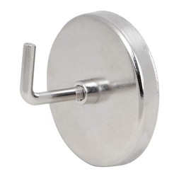 Performance Tool 20224 2.5-Inch Magnetic Hook - Heavy Duty Neodymium Magnet for Holding Tools, Utensils, Keys, and More in Garage, Kitchen, or Workshop